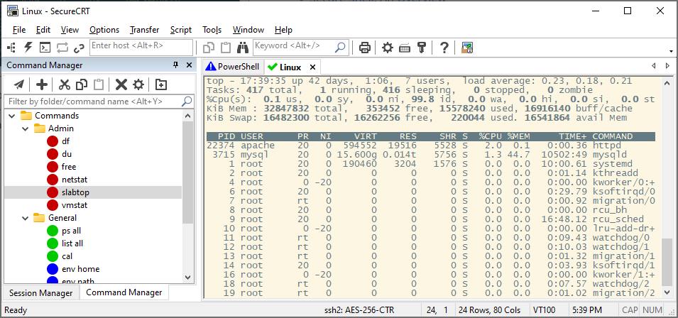 Command Manager：侧栏存放可双击执行的常用命令